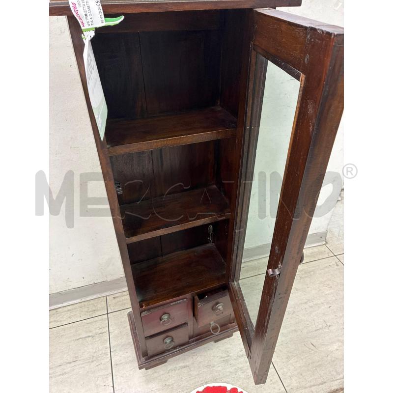 VETRINETTA LEGNO 1 ANTA 4 CASSETTI | Mercatino dell'Usato Montesilvano 2