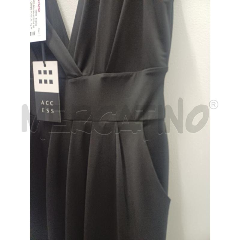ABITO DONNA ACCESS NERO LUNGO SCOLLO PROFONDO | Mercatino dell'Usato Perugia 3