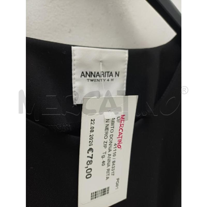 ABITO DONNA ANNA RITA N NERO ZIP | Mercatino dell'Usato Perugia 2