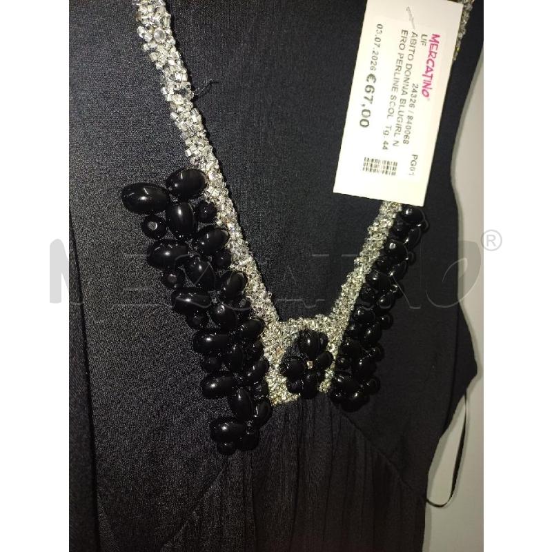 ABITO DONNA BLUGIRL NERO PERLINE SCOLLO  | Mercatino dell'Usato Perugia 2
