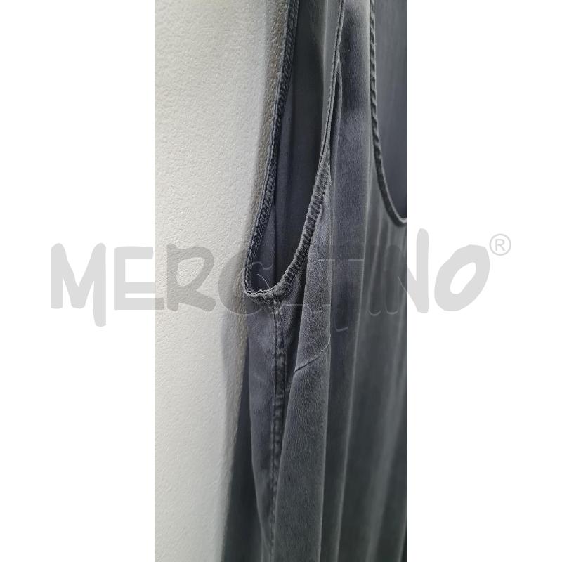 ABITO DONNA CUCINELLI GRIGIO IN SETA CON FIORE | Mercatino dell'Usato Perugia 3