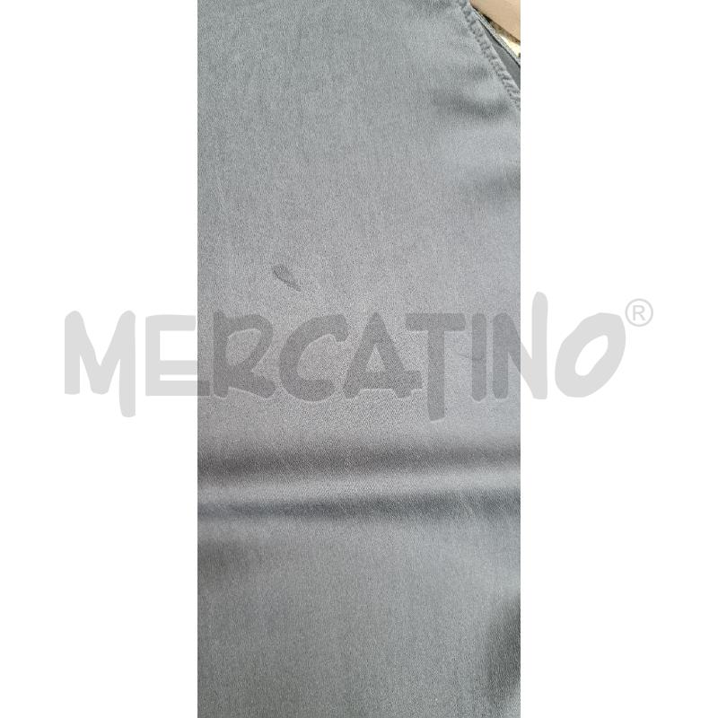 ABITO DONNA CUCINELLI GRIGIO IN SETA CON FIORE | Mercatino dell'Usato Perugia 4