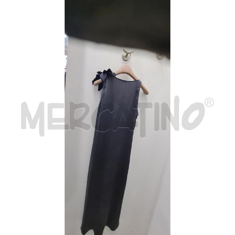 ABITO DONNA CUCINELLI GRIGIO IN SETA CON FIORE | Mercatino dell'Usato Perugia 5