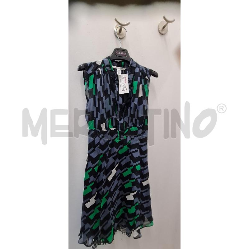 ABITO DONNA DIANE VON FURSTENBERG GRIGIO NERO | Mercatino dell'Usato Perugia 1