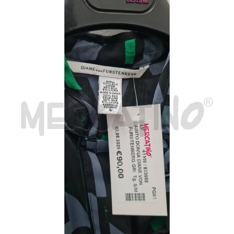 ABITO DONNA DIANE VON FURSTENBERG GRIGIO NERO | Mercatino dell'Usato Perugia 2
