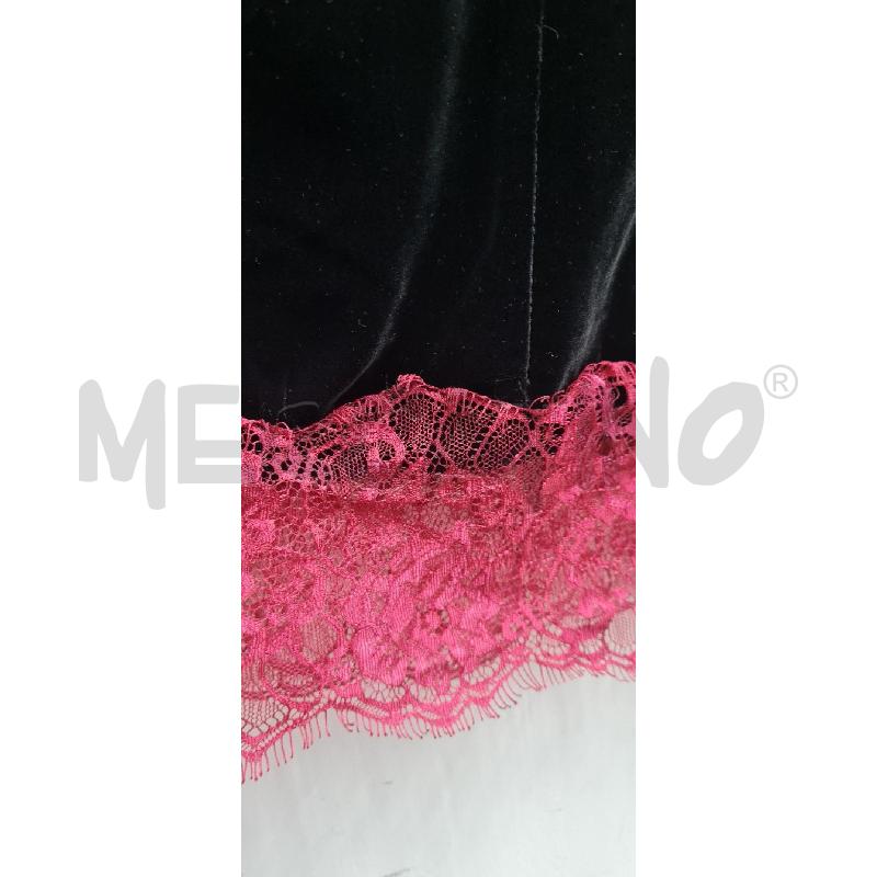 ABITO DONNA LIU.JO VELLUTO PIZZO ROSA | Mercatino dell'Usato Perugia 4