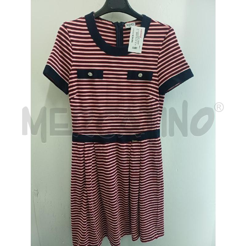 ABITO DONNA LIU JO RIGHE ROSSO BLU BIANCA | Mercatino dell'Usato Perugia 1