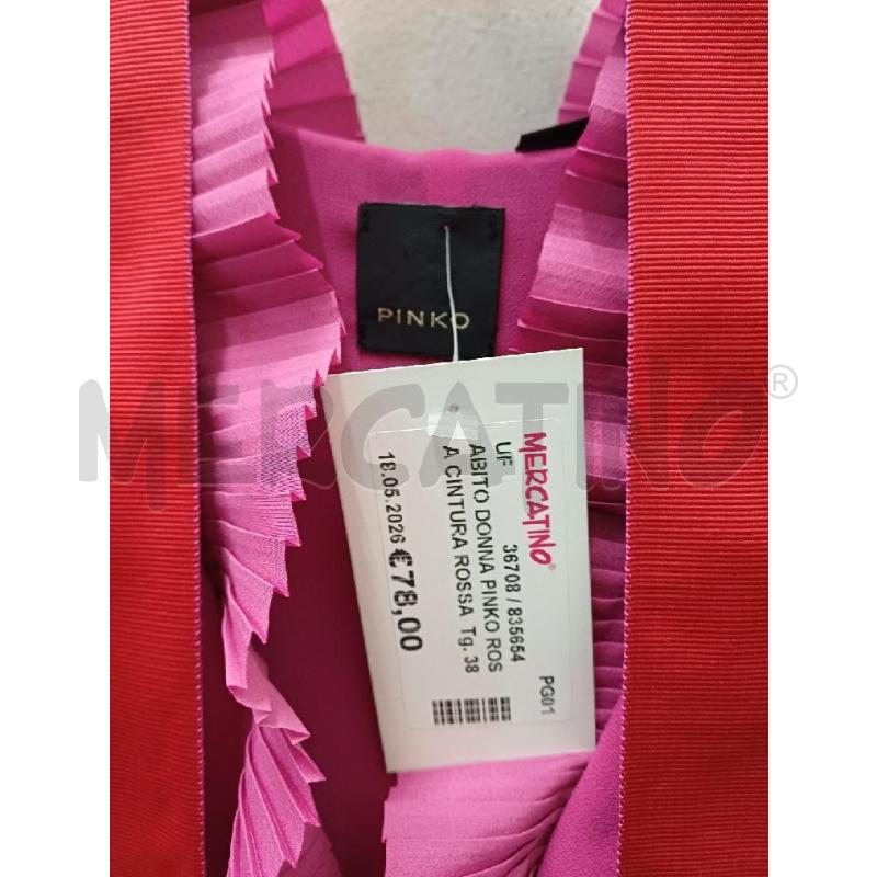 ABITO DONNA PINKO ROSA CINTURA ROSSA | Mercatino dell'Usato Perugia 2