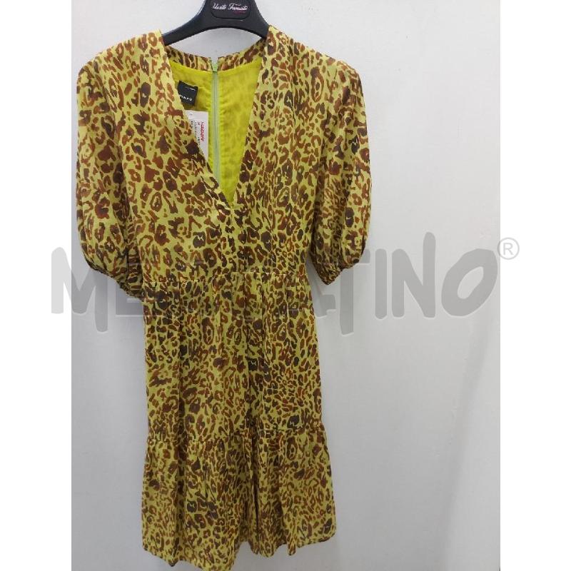 ABITO DONNA PINKO VERDE MACULATO CON CINTURA | Mercatino dell'Usato Perugia 1