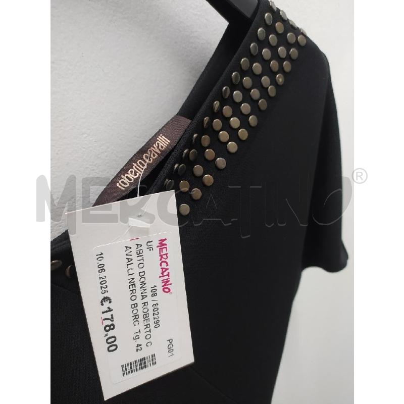 ABITO DONNA ROBERTO CAVALLI NERO BORCHIE | Mercatino dell'Usato Perugia 1