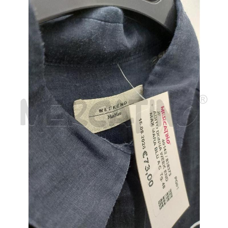 ABITO DONNA WEEK END MAX MARA BLU A CAMICIA | Mercatino dell'Usato Perugia 2