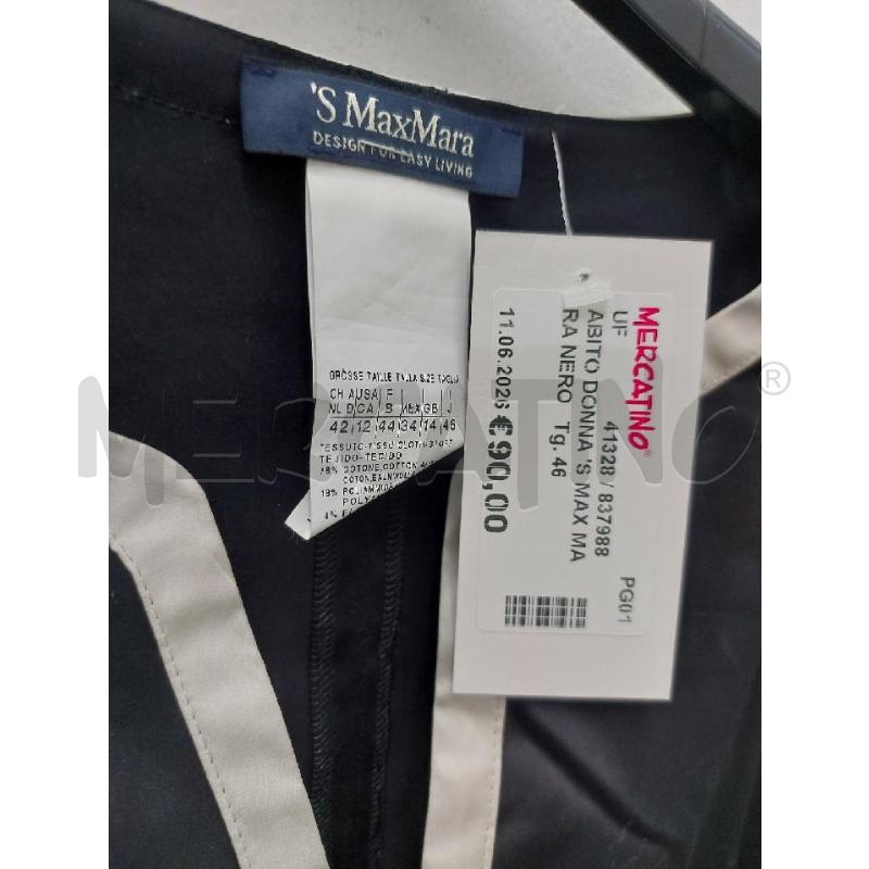 ABITO DONNA 'S MAX MARA NERO  | Mercatino dell'Usato Perugia 2