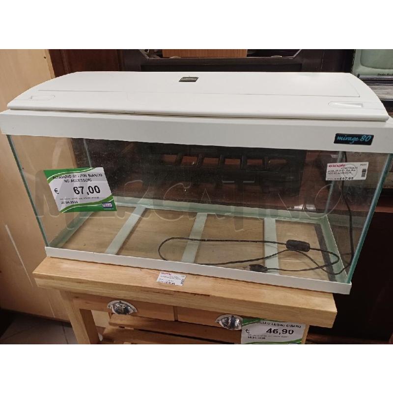 ACQUARIO 80 LITRI BIANCO NO ACCESSORI | Mercatino dell'Usato Perugia 1