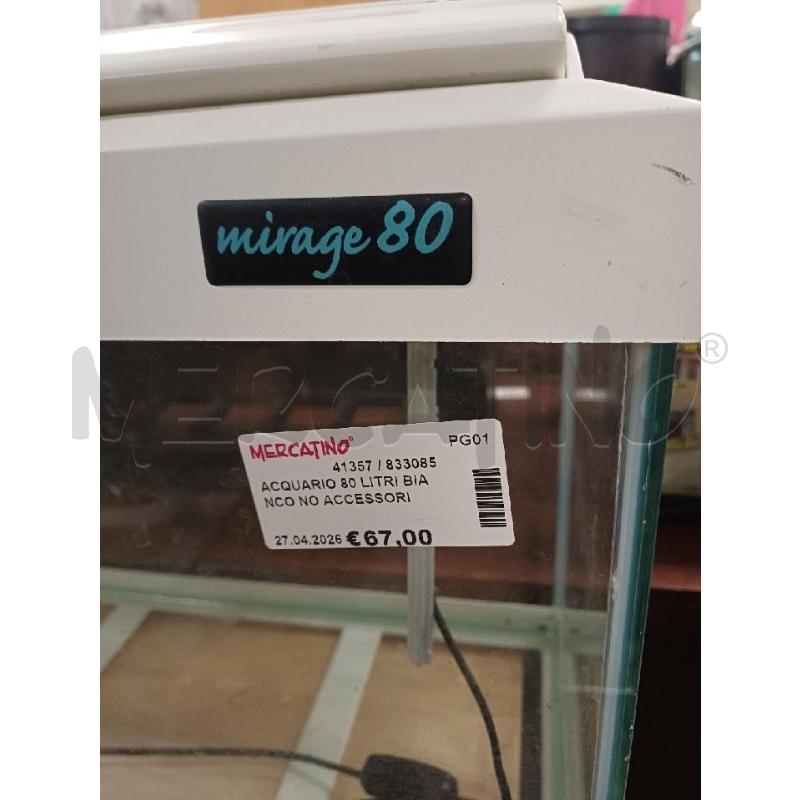 ACQUARIO 80 LITRI BIANCO NO ACCESSORI | Mercatino dell'Usato Perugia 3