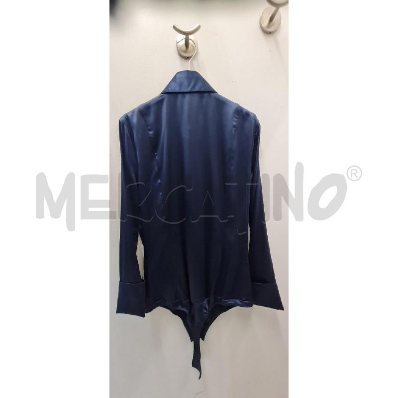 BODY DONNA PATRIZIA PEPE BLU CAMICIA | Mercatino dell'Usato Perugia 3