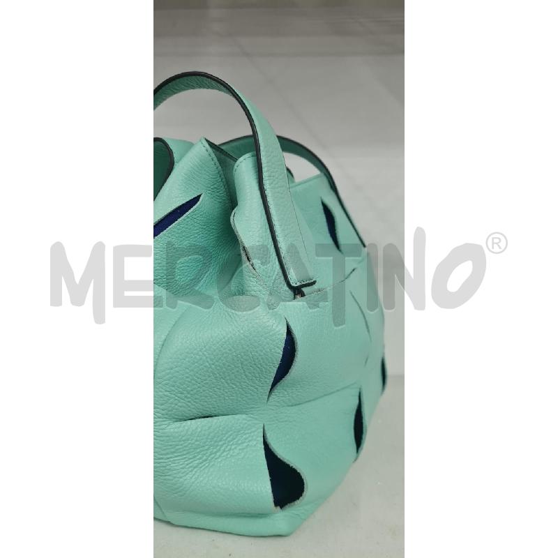 BORSA COCCINELLE VERDE PELLE | Mercatino dell'Usato Perugia 2