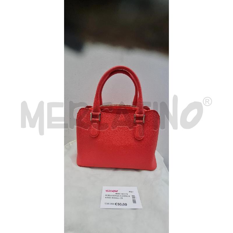 BORSA DONNA ALVIERO MARTINI ROSSA +TRACOLLA | Mercatino dell'Usato Perugia 3
