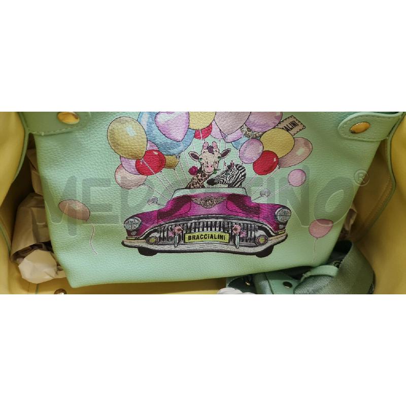 BORSA DONNA BRACCIALINI CELESTE | Mercatino dell'Usato Perugia 3