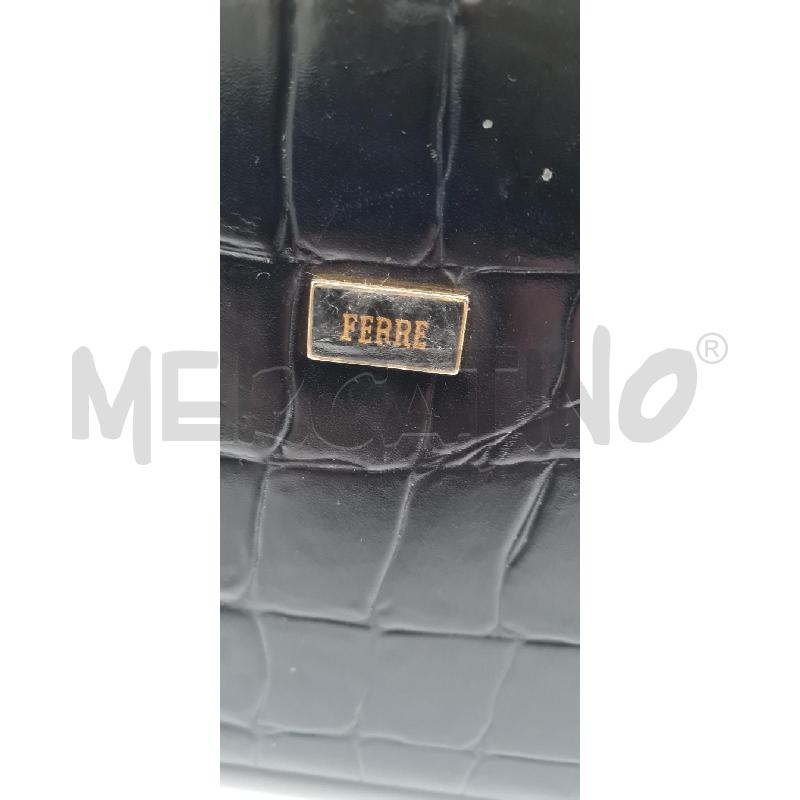 BORSA DONNA FERRE NERA RIGIDA | Mercatino dell'Usato Perugia 1