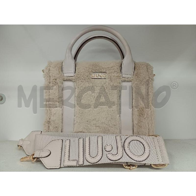 BORSA DONNA LIU JO PELOSA ROSA TRACOLLA | Mercatino dell'Usato Perugia 1