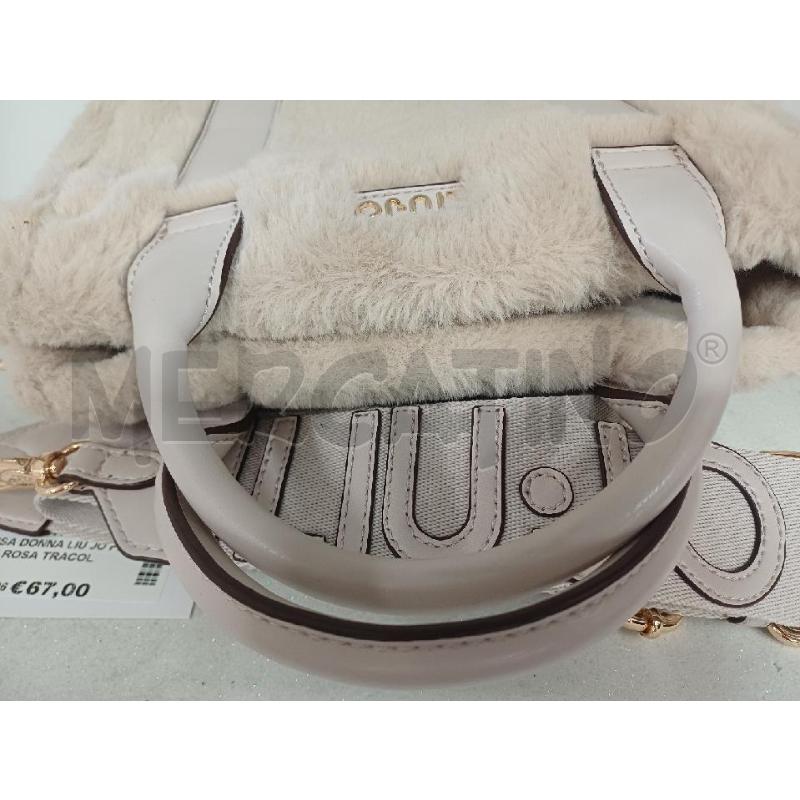 BORSA DONNA LIU JO PELOSA ROSA TRACOLLA | Mercatino dell'Usato Perugia 2