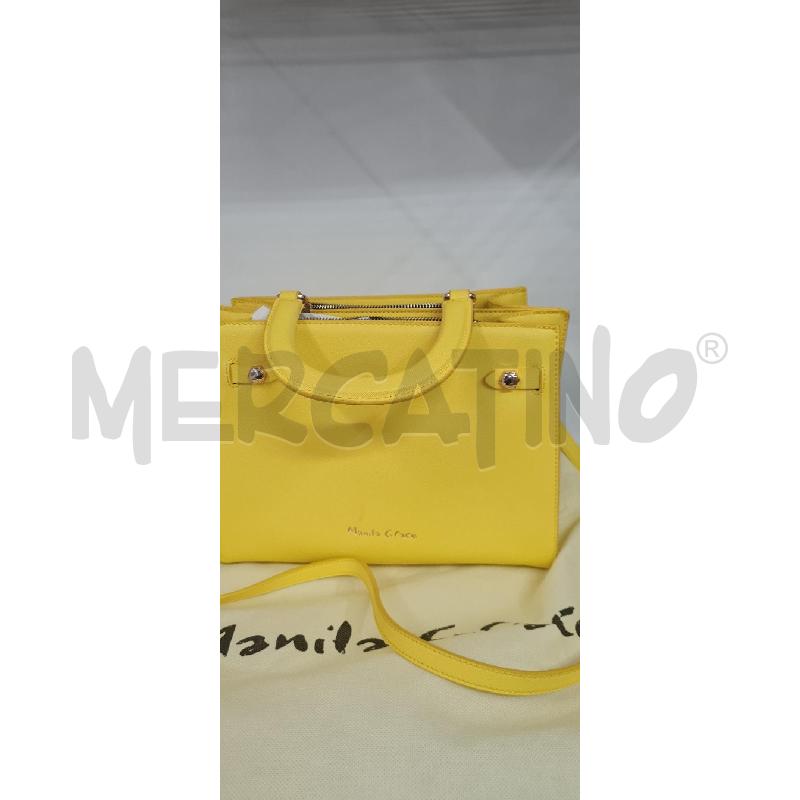 BORSA MANILA GRACE GIALLA CON TRACOLLA | Mercatino dell'Usato Perugia 1