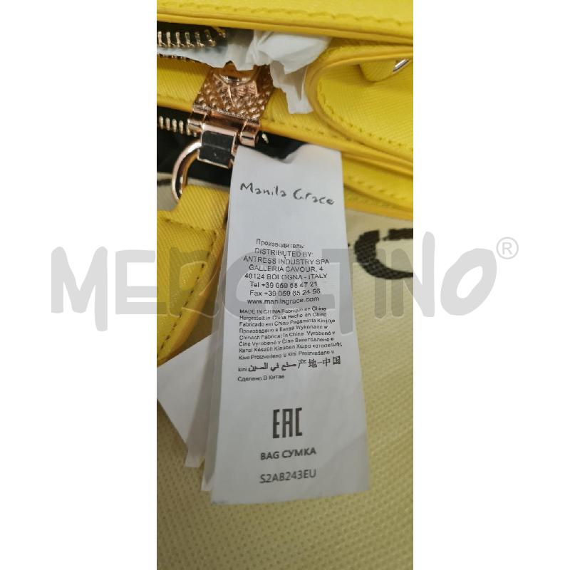 BORSA MANILA GRACE GIALLA CON TRACOLLA | Mercatino dell'Usato Perugia 4
