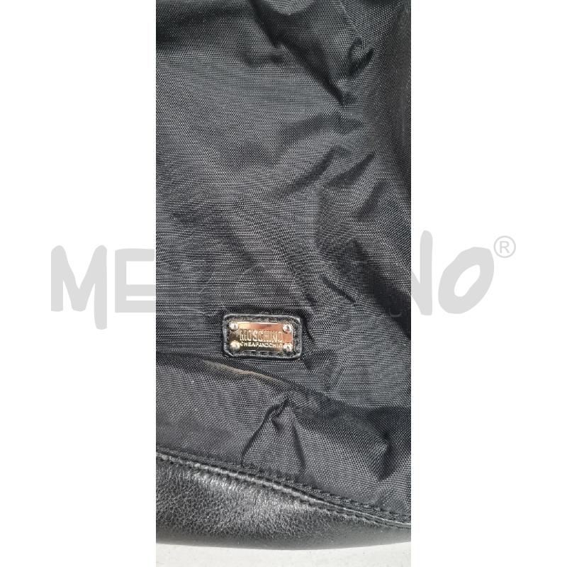 BORSA MOSCHINO NERA TELA PELLE VOLA MAN. ROV. | Mercatino dell'Usato Perugia 2