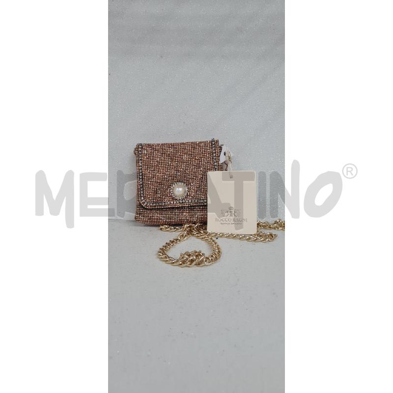BORSETTA DA SERA ROCCO RAGNI BEIGE  | Mercatino dell'Usato Perugia 1