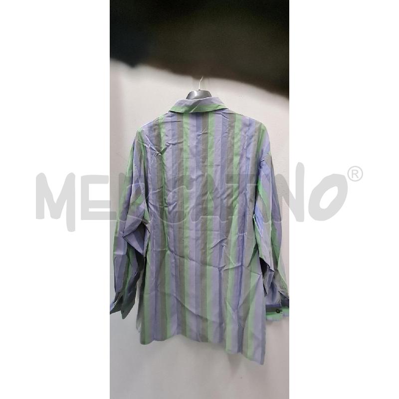 CAMICIA DONNA MARELLA RIGHE VERDE BLU | Mercatino dell'Usato Perugia 3
