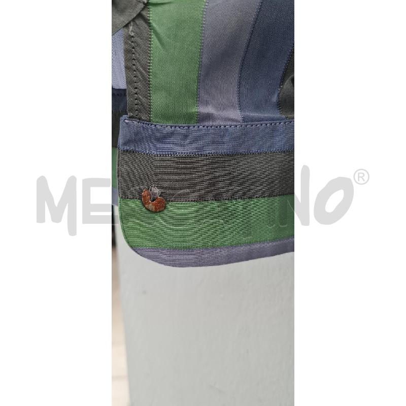 CAMICIA DONNA MARELLA RIGHE VERDE BLU | Mercatino dell'Usato Perugia 4
