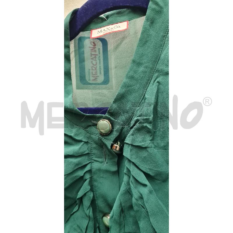CAMICIA DONNA MAX&CO VERDE TRASP. | Mercatino dell'Usato Perugia 2