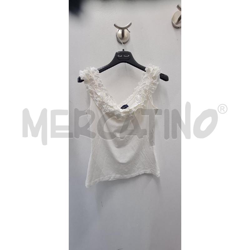 CANOTTA DONNA LUISA SPAGNOLI BIANCA VOLA | Mercatino dell'Usato Perugia 1