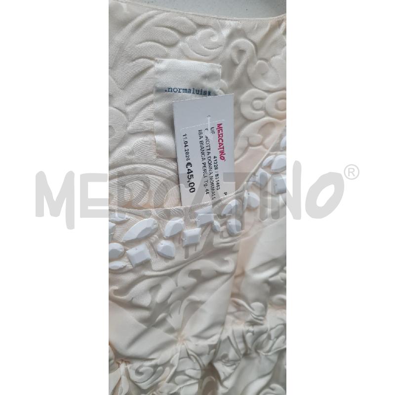 CANOTTA DONNA NORMALUISA BIANCA PERLINE | Mercatino dell'Usato Perugia 2