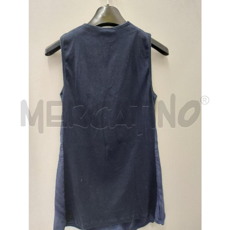 CANOTTA DONNA RIVAMONTI BLU SETA COTONE | Mercatino dell'Usato Perugia 3