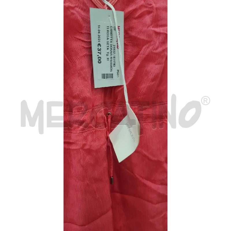 CANOTTA DONNA RIVAMONTI ROSA SETA | Mercatino dell'Usato Perugia 2