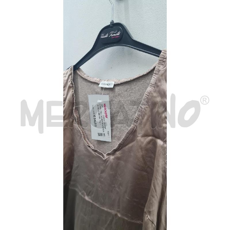 CANOTTA DONNA RIVAMONTI SETA BEIGE | Mercatino dell'Usato Perugia 4
