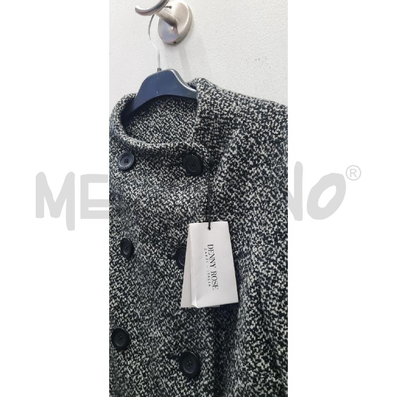CAPPOTTO DONNA DENNY ROSE BIANCO NERO | Mercatino dell'Usato Perugia 2