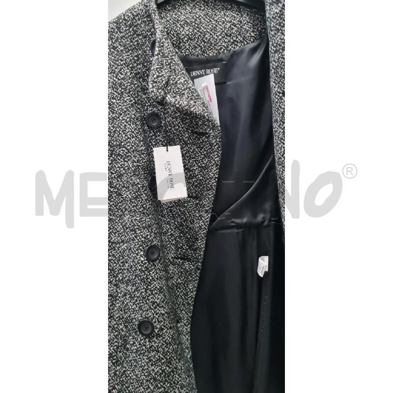 CAPPOTTO DONNA DENNY ROSE BIANCO NERO | Mercatino dell'Usato Perugia 4