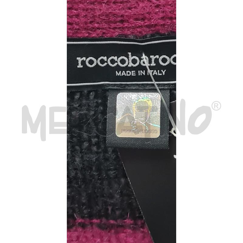 CARDIGAN DONNA ROCCOBAROCCO RIGHE NERE VIOLA | Mercatino dell'Usato Perugia 5