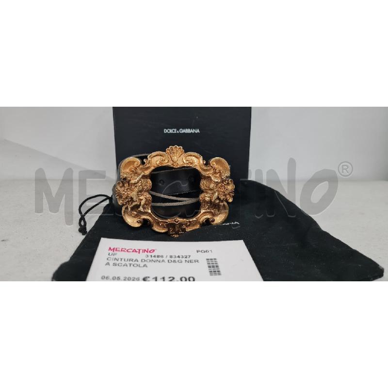 CINTURA DONNA D&G NERA SCATOLA | Mercatino dell'Usato Perugia 1