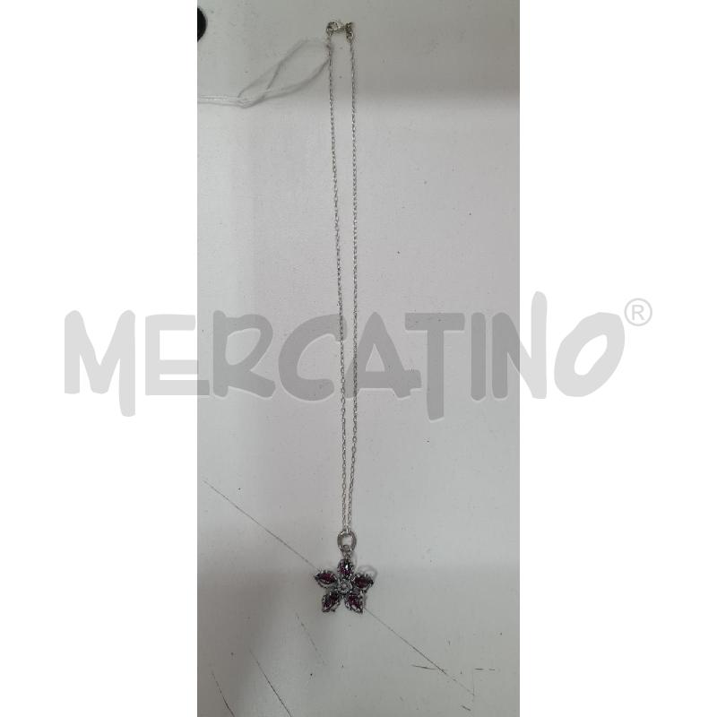 COLLANA CIONDOLO FIORIE ROSA PANDORA | Mercatino dell'Usato Perugia 1
