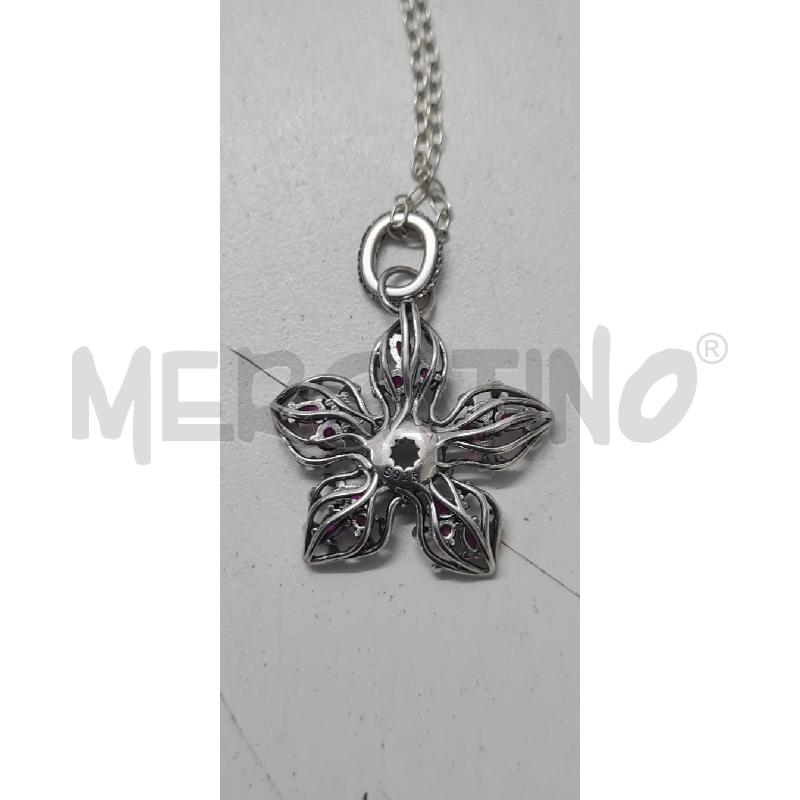 COLLANA CIONDOLO FIORIE ROSA PANDORA | Mercatino dell'Usato Perugia 3