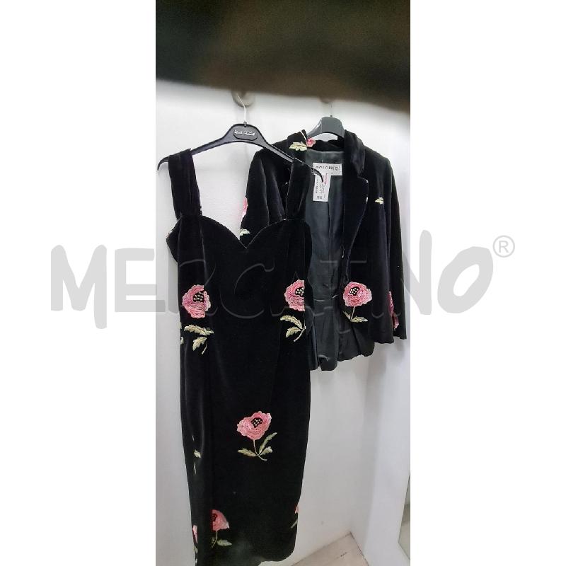 COMPLETO DONNA LINO LO PINTO VELLUTO FIORI | Mercatino dell'Usato Perugia 1