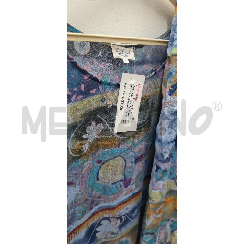 COMPLETO DONNA LUISA SPAGNOLI CELESTE | Mercatino dell'Usato Perugia 2