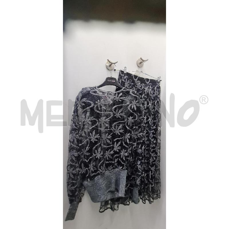 COMPLETO DONNA MIMMINA NERO ARGENTO | Mercatino dell'Usato Perugia 1