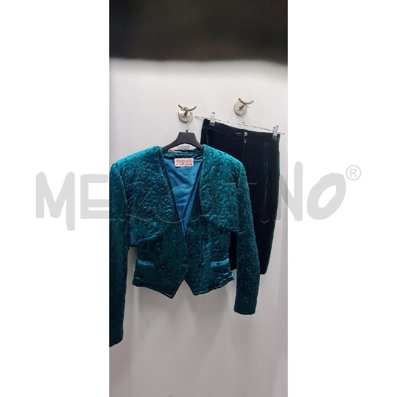 COMPLETO DONNA RISPOSTE LAURA B. VERDE PZ.3 | Mercatino dell'Usato Perugia 1