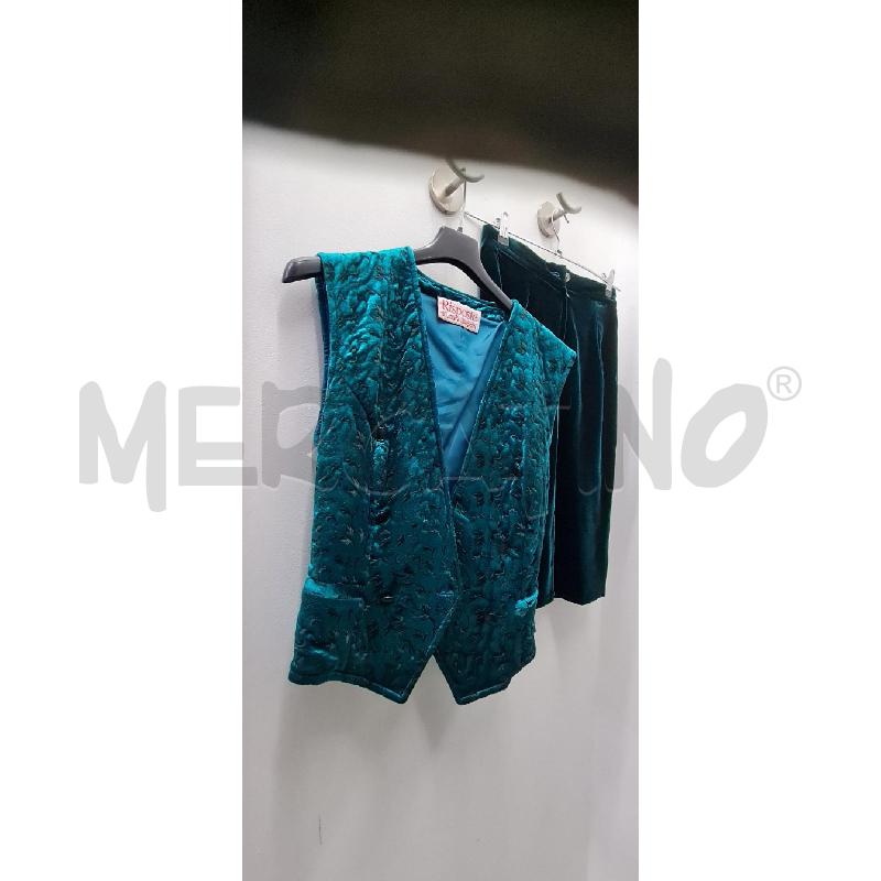 COMPLETO DONNA RISPOSTE LAURA B. VERDE PZ.3 | Mercatino dell'Usato Perugia 2