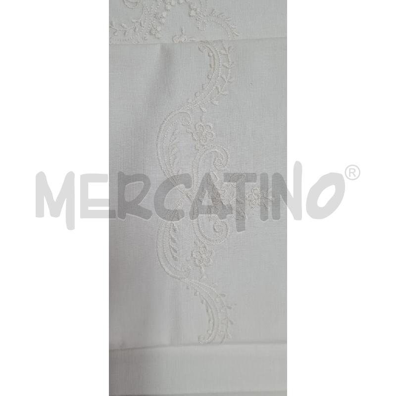 COMPLETO LETTO BASSETTI BIANCO RICAMO | Mercatino dell'Usato Perugia 2
