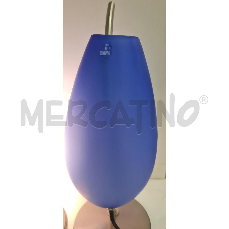COPPIA ABATJOURE TRI-MURANO BLU | Mercatino dell'Usato Perugia 2